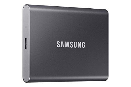 SAMSUNG T7 2TB, Taşınabilir SSD, Gri, 1050MB/s'ye kadar, USB 3.2 Gen2, Oyun, Öğrenciler ve Profesyoneller, Harici Katı Hal Sürücüsü (MU-PC2T0T/AM), Gri [Kanada Sürümü]
