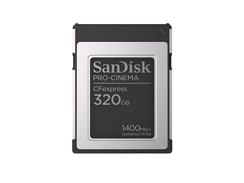 SanDisk Pro-Cinema CFexpress 320 GB Tip B, 1700 MB/s kadar kusursuz video kaydı ve 1 metre düşme direnci için