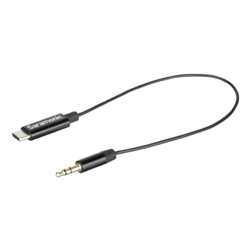 Saramonic 3,5 mm Erkek TRS - USB-C Stereo veya Mono Mikrofon ve Ses Adaptörü Kablosu 9