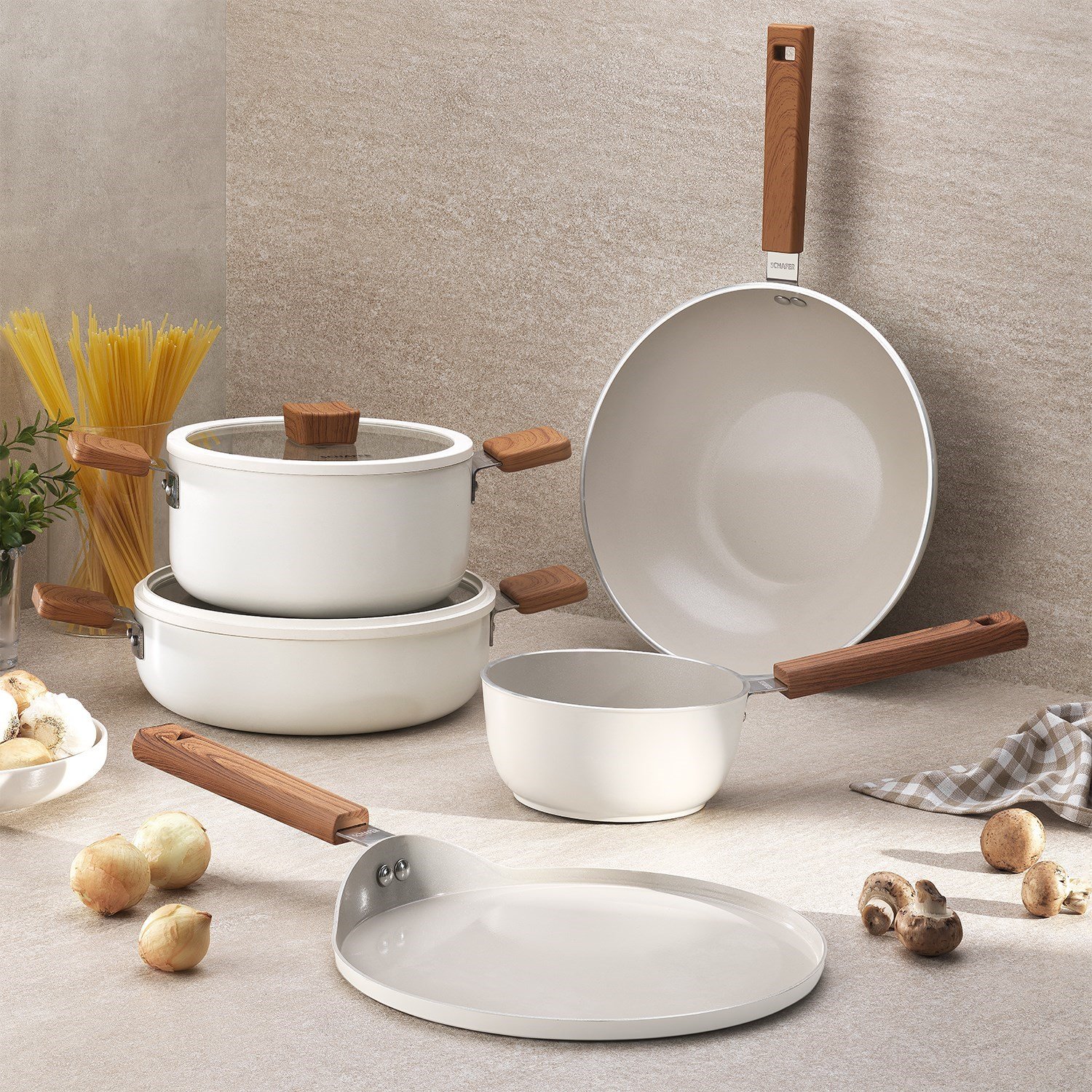 Schafer Ceramoni Seramik Sütlük 16 Cm-Krem