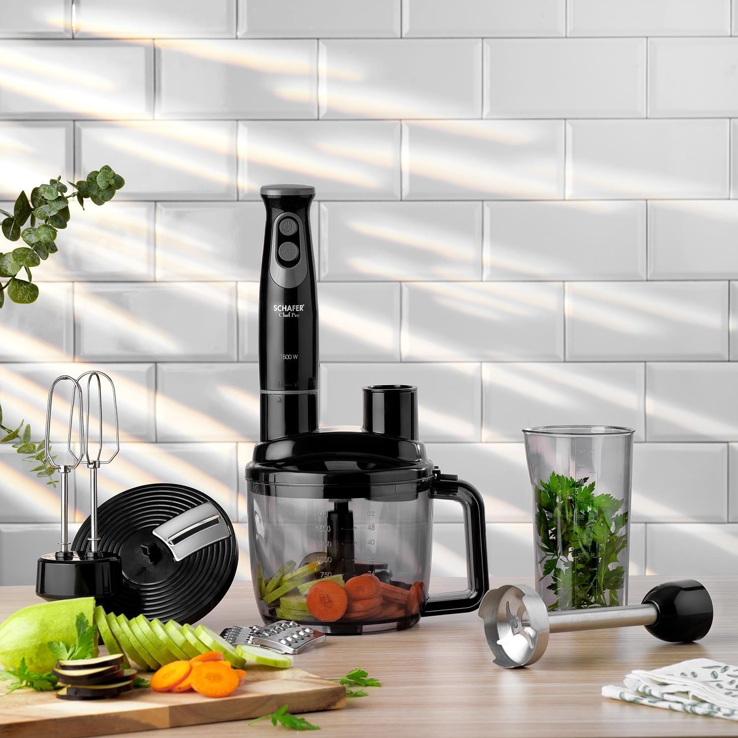 Schafer Chef Pro Multi Blender Set-Siyah/Antrasit