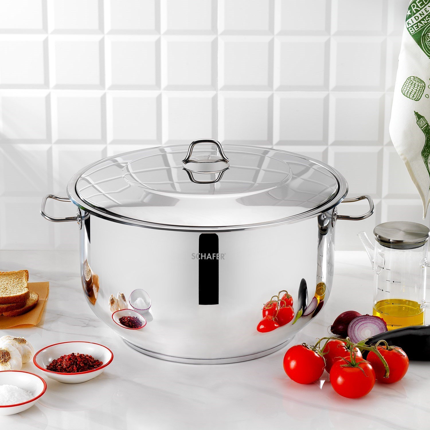 Schafer Held Gastro Çelik Derin Tencere 40 Cm 2 Parça-Inox