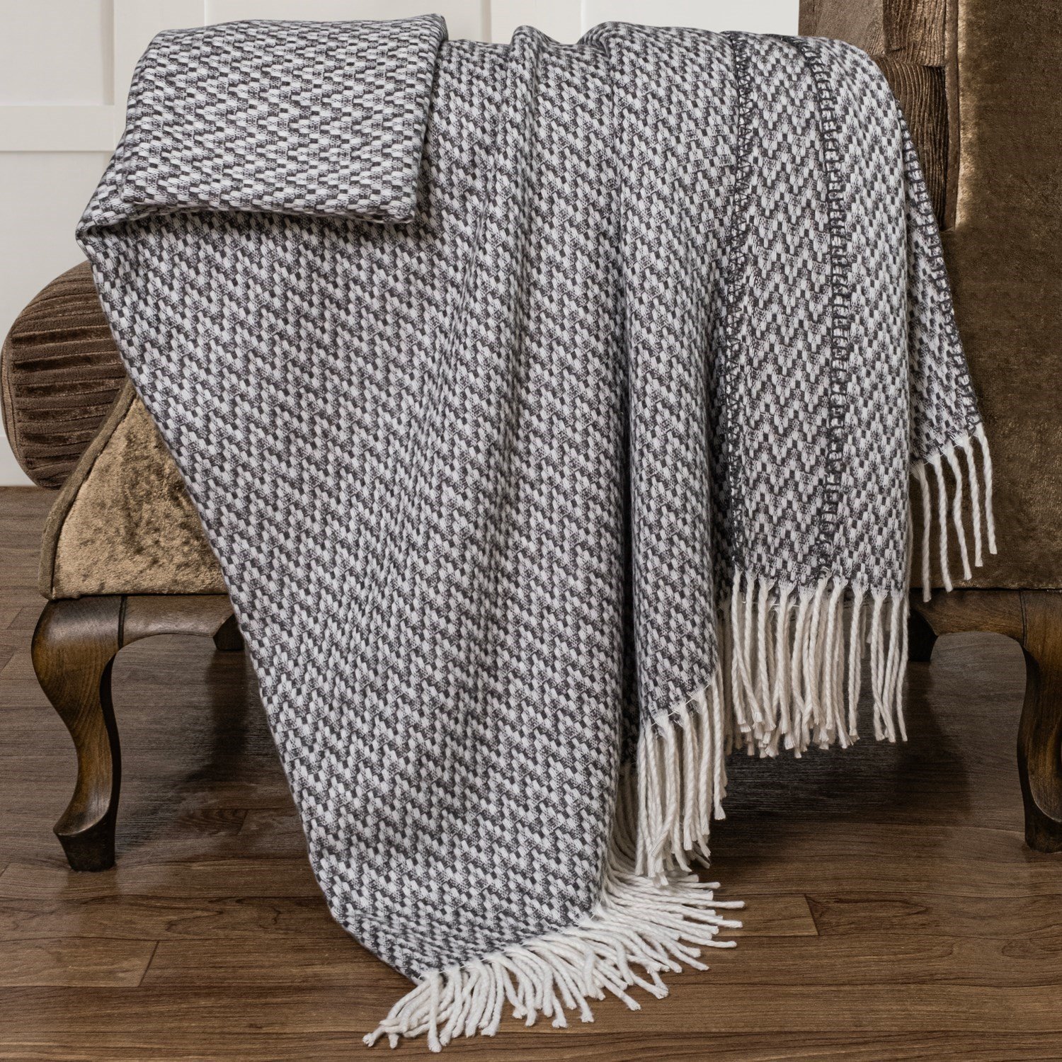 Schafer Home Caprice Throw Battaniye 130x170 Cm-Gri