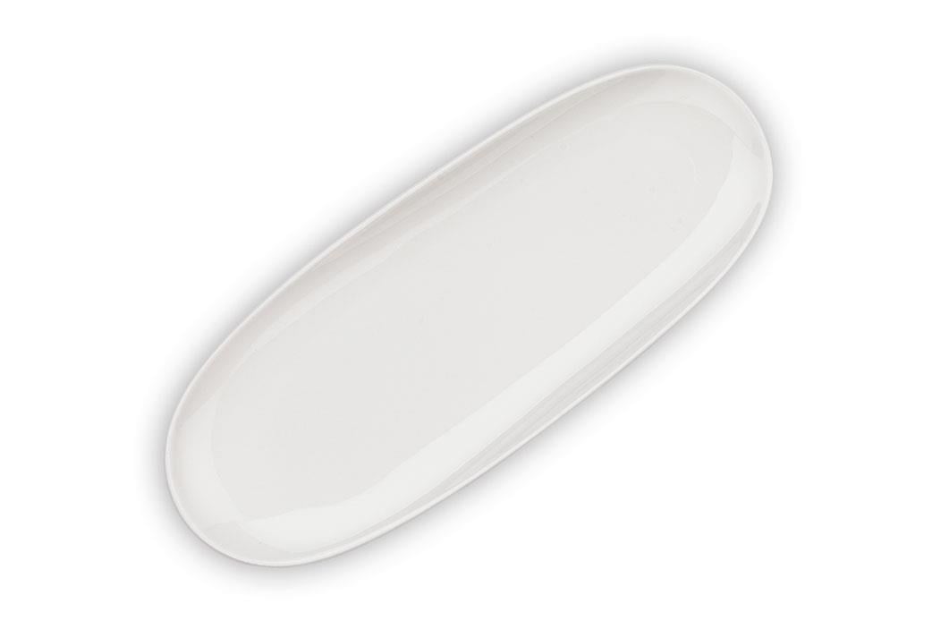 Schafer Nice 1 Parça Uzun Oval Servis Tabağı 28 Cm-Beyaz