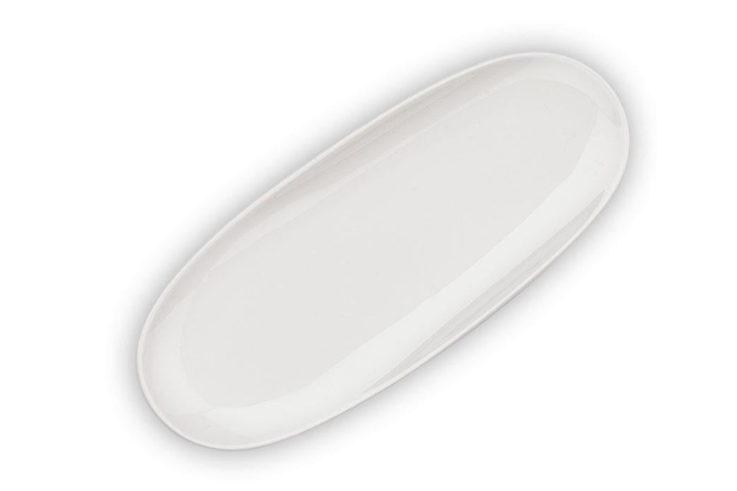 Schafer Nice 1 Parça Uzun Oval Servis Tabağı 23 Cm-Beyaz