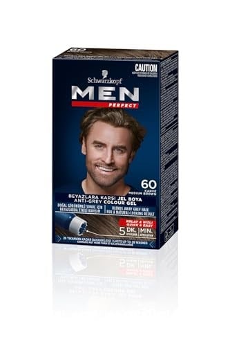 Schwarzkopf Men Perfect Saç Boyası 60 - Kahve, 80 Ml