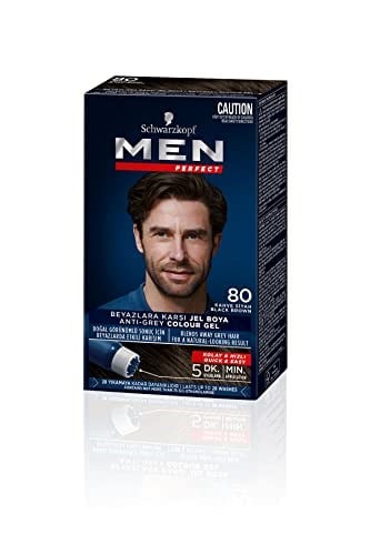 Schwarzkopf Men Perfect Saç Boyası 80 - Kahve Siyah, 80 Ml