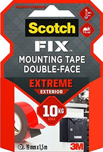 Scotch 4002 Extra Güçlü Montaj Bandı - Seçenekler: 19 x 1500 mm, 19 x 5000 mm
