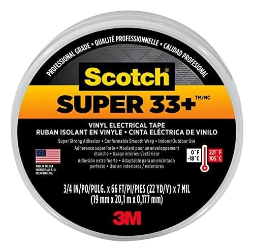 Scotch Super 33+ Vinil Elektrik Bandı, 10'lu Paket