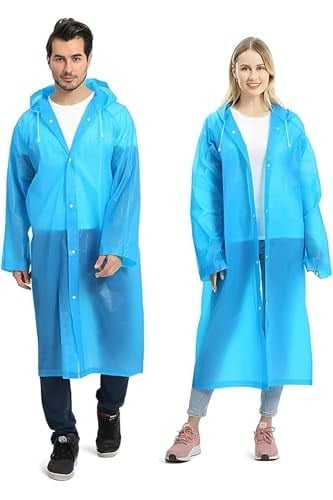 Seahome 1 Adet Mavi Su/Rüzgar Geçirmez Unisex Yağmurluk Ymrlkrzgstrisg8