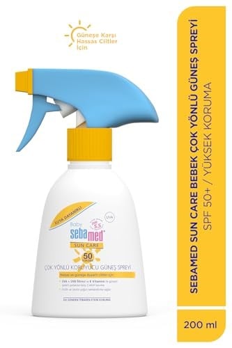 Sebamed Baby SPF 50+%98 UVA Korumalı UVB Filtreli Çok Yönlü Koruyucu Çocuk Güneş Spreyi 200 ml