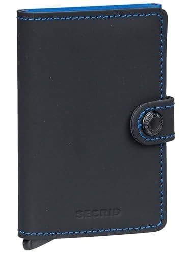 SECRID Mini Cüzdan Hakiki Mat Deri RFID Güvenli Kart Kılıfı max 12 kartları için