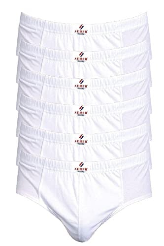 Seher-6'lı Seher Yıldızı Erkek Penye Kom Slip-Beyaz-XL