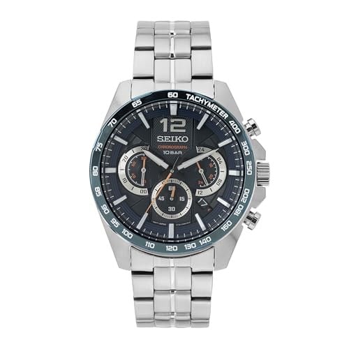 Seiko Erkek Kuvars Saat Paslanmaz Çelik Silikon Kayışlı