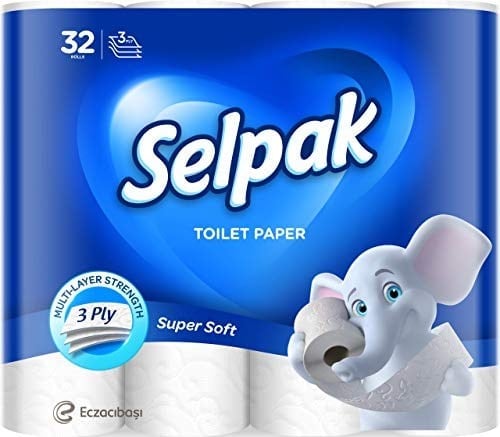 Selpak Tuvalet Kağıdı, 3 Katlı, 32'li, 1 Paket (1 x 32 Adet)