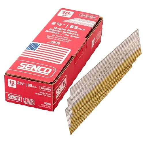 Senco DA25EPB 15 Ölçü 5,5 cm Uzunluk Parlak Temel Bitiş Çivisi (kutu başına 3.000)