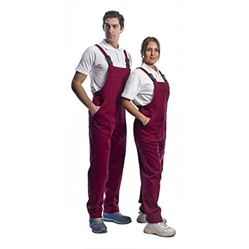 Şensel, Bahçıvan Tulum, Bordo -8E415- Üniforma, Askılı Tulum Bordo 2XL