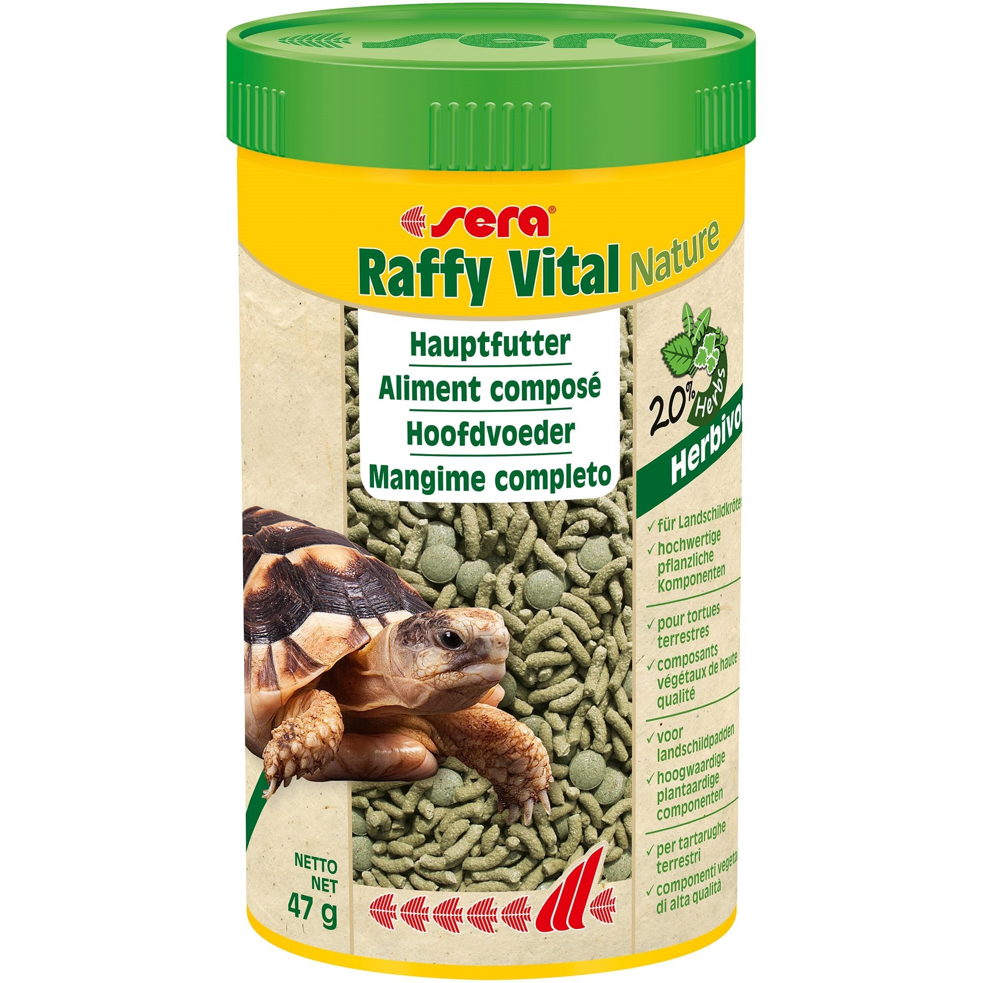 Sera Raffy Vital 1832 - Otlu sürüngenler için lezzetli ot çeşitliliği - Seçenekler: 1 l (1er Pack), 250 ml (1er Pack)