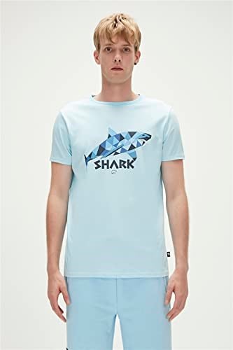 Shark Erkek T-Shirt - 23.01.07.024 Mavi
