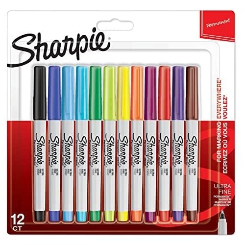 Sharpie Ultra Fine, Süper İnce Uç, Karışık 12'li Paket