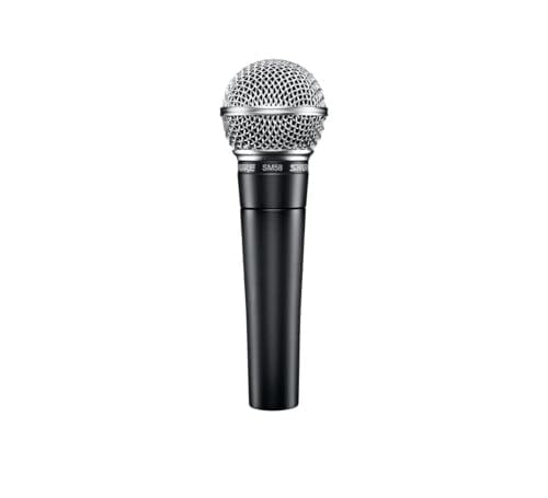 Shure SM58 Kardiyot Dinamik Vokal Mikrofonu, 25' XLR Kablo, Pnömatik Şok Montajı, Dahili Pop Filtreli Küre Örgü Izgara, A25D Mikrofon Klipsi, Saklama Çantası, 3-pin XLR Konnektör (SM58-CN)