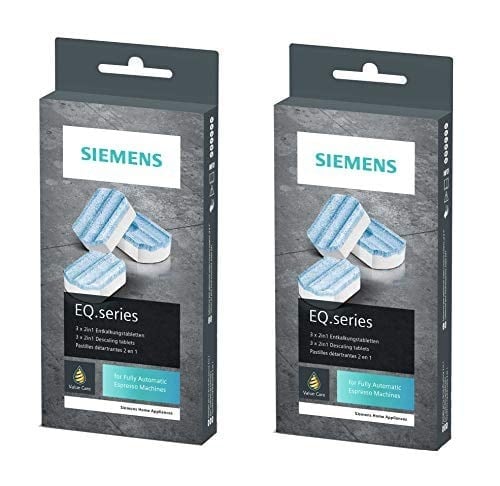 Siemens TZ80002 Kireç giderme tableti, EQ serisi için, 2 paket 6 tablet