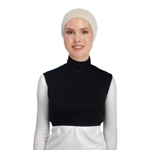 Sıfır Kol Balıkçı Yaka Tam Boğazlı Likralı Penye Kadın Yarım Body