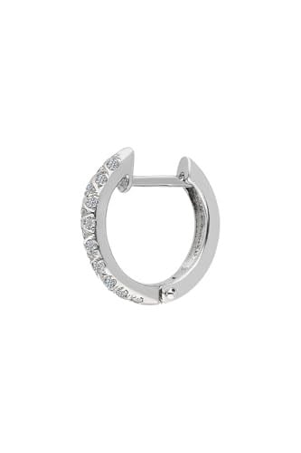 Sirius Pırlanta Taşlı Halka Erkek Küpesi