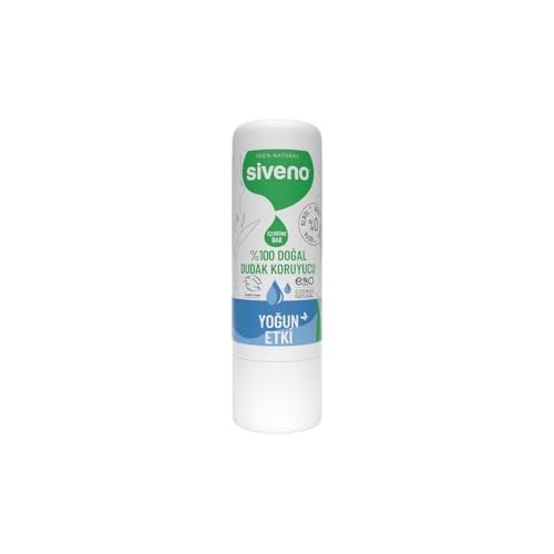 Siveno%100 Doğal Dudak Koruyucu Yoğun Etki Bitkisel Lipbalm Krem Nemlendirici Parlatıcı Onarıcı 6 G