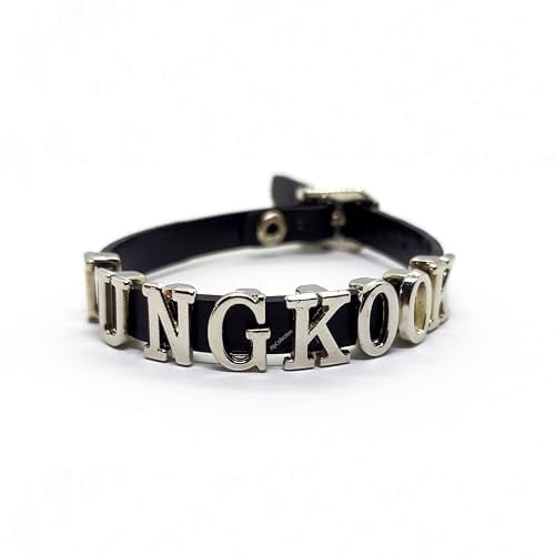 Siyah Jungkook Bts Army Suni Deri 21 cm Ayarlanabilir Bileklik
