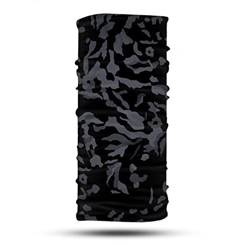 Siyah Kamuflaj Desenli Motosiklet Boyunluk, Çok Amaçlı Boyunluk, Esnek Yüz Maskesi, Spor Outdoor, Kafa Bandı, Erkek ve Kadın Bandana