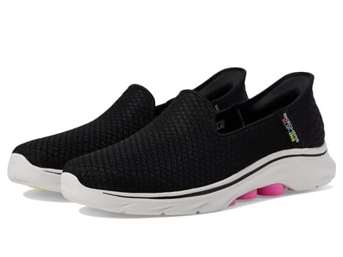 Skechers SKECHERS SLİP-İNS: GO WALK 7 - DALEY Kadın Siyah Pembe Yürüyüş Ayakkabısı