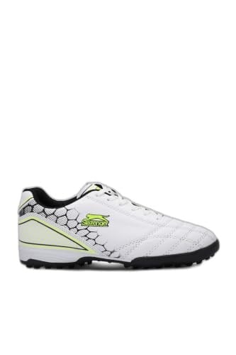 Slazenger DANGER I HS Futbol Erkek Çocuk Halı Saha Ayakkabı Beyaz/Yeşil