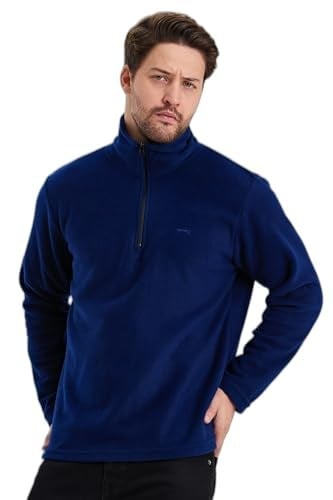 Slazenger ST21WE038 SANNE Erkek Polar Saks Mavi