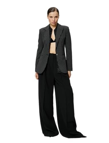 Slim Fit Blazer Ceket Tek Düğmeli Cep Detaylı