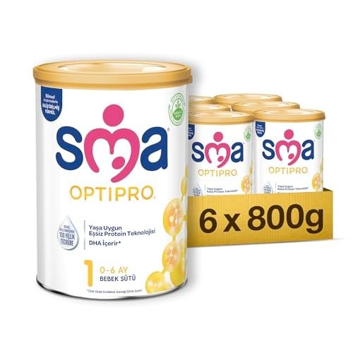 SMA Optipro Bebek Sütü (0-6 Ay, 800 g) x 6