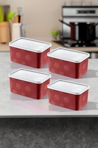 Smartware 4'Lü Set No Frost Saklama Kabı Carmen 2600 ML