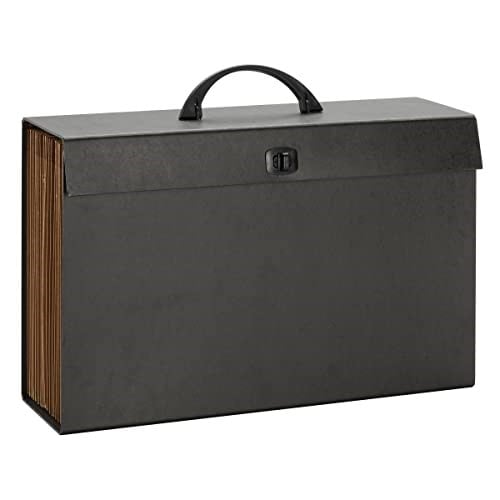 Smead A-Z ve Thema magnet Box, 19 sırt çantaları, dosya alfabetik (A-Z) ve Thema, kilit, Legal, siyah (70804)