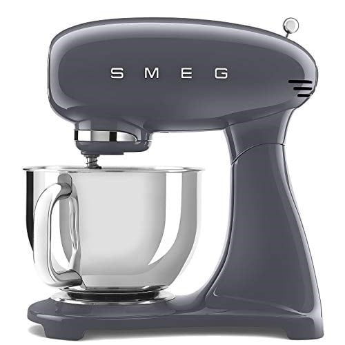 Smeg 50's Style Retro Stand Mixer Hamur Karıştırıcı Barut Gri Paslanmaz Çelik 4,8 L 800 W