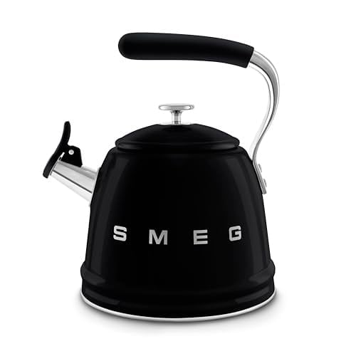 Smeg 50's Style Siyah Set Üstü Düdüklü Kettle 2.3 lt