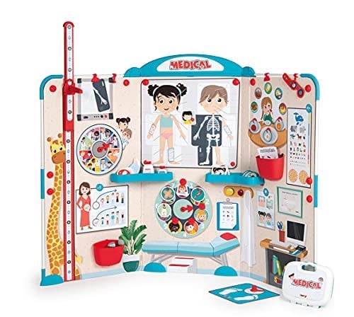 Smoby, 340206, Doktor Muayenesi Oyun Seti, Aksesuarlı, Okul Öncesi, Eğitici ve Öğretici, Doctor's Examination Playset
