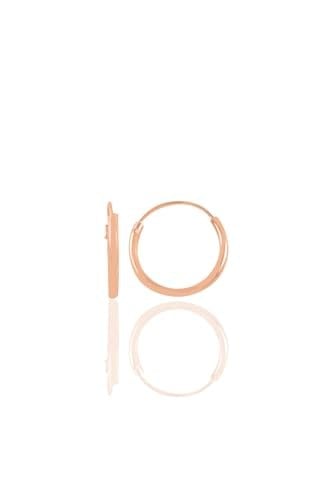 Söğütlü Silver 925 Ayar Gümüş Mini rose Halka Küpe