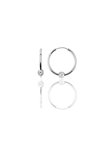 Söğütlü Silver Gümüş 17 mm sade toplu halka küpe