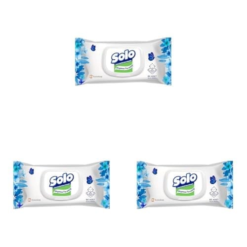 Solo Islak Havlu Okyanus Ferahlığı 90 Yaprak 3lü paket - Seçenekler: 1 Adet, 1 Adet 3lü paket