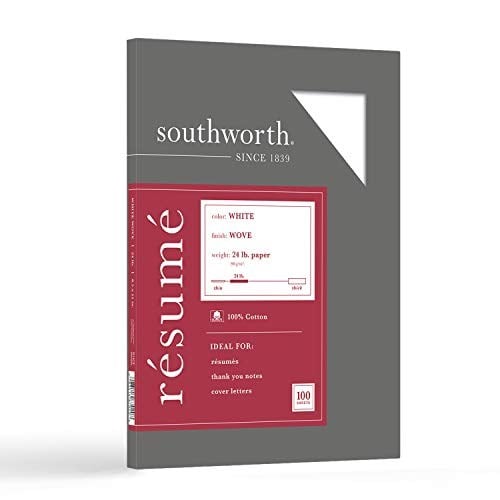 Southworth%100 Pamuk Özgeçmiş Kağıdı, 8.5