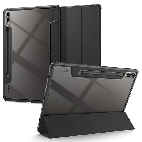 Spigen Galaxy Tab S10 Plus / S9 Plus ile Uyumlu Kılıf Ultra Hybrid Pro Manyetik Stand özellikli Sararmaya Dayanıklı Siyah Şeffaf Kapak - ACS07076 (Spigen TR Garantili)