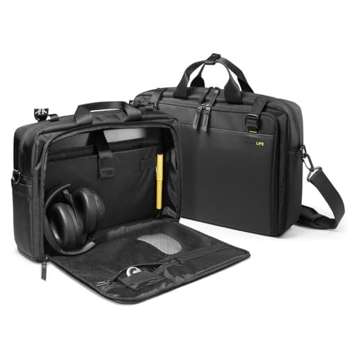Spigen Klasden Notebook Laptop Taşıma El ve Omuz Askılı Evrak Çantası Siyah - AFA09540 (Spigen TR Garantili)