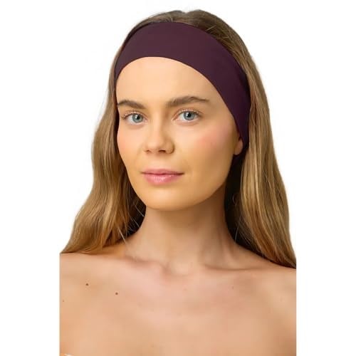 Spor Saç Bantları - Elastik Kaymaz İnce Saç Ter Kafa Bandı Bandana, Kadın & Erkek Koşu Fitness Yoga Pilates Makyaj Yüz Yıkama Atletik Egzersiz Saç Bandı