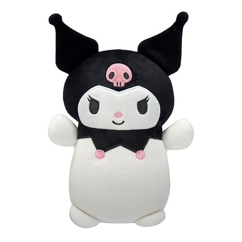 Squishmallows Orijinal Sanrio 10-inç Kuromi HugMees - Orta Boy Ultrasoft Resmi Jazwares Peluş