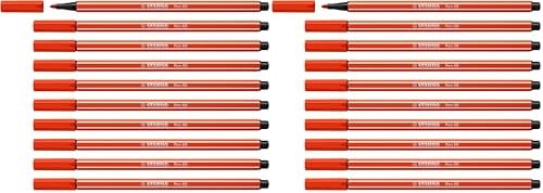 STABILO Pen 68 - Açık Kırmızı (2 paketi) - Seçenekler: 1 stück (10er Pack), 1 stück (10er Pack) (2 paketi)...